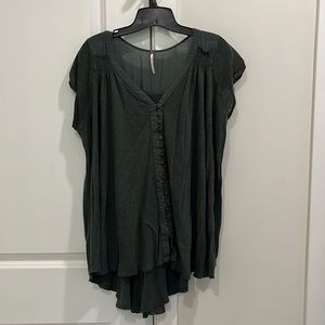Dark green Free People top